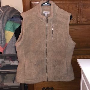 Calvin Klein Sherpa Vest - Tan - Size M
